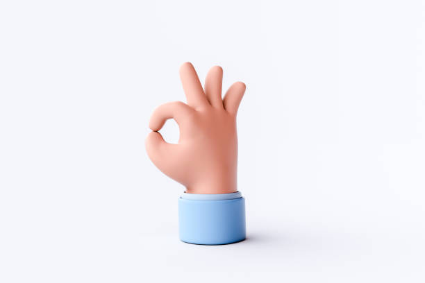 istock 3d rendering of Hand with sign of OK 1486940622