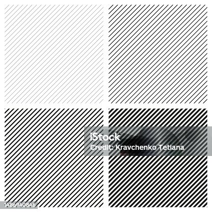 istock Seamlessly repeatable lines grid geometrical pattern, background. Diagonal, oblique, tilt and slanted lines mesh. Vector illustration. 1486940846