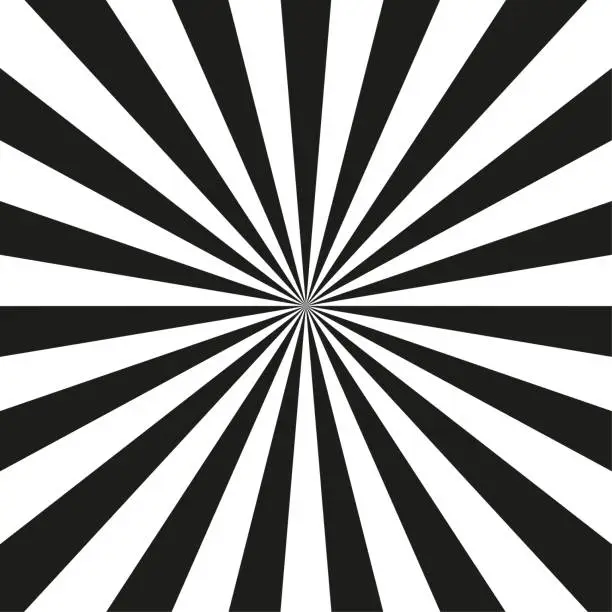 Vector illustration of Radial, radiating lines element. Converging, conflux stripes design element. Vector illustration.