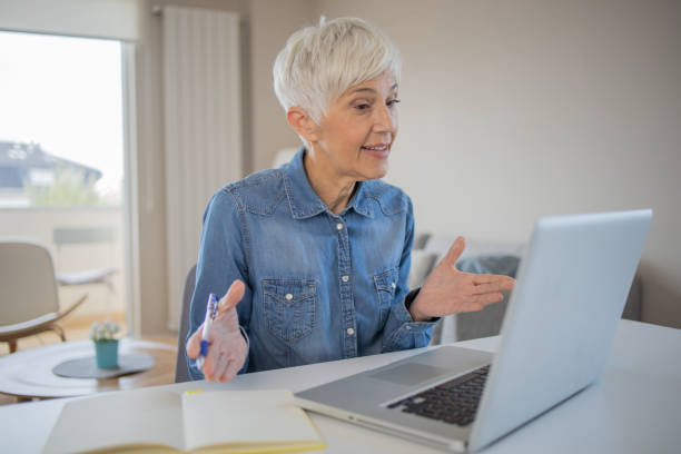 istock Woman working from home 1486943872