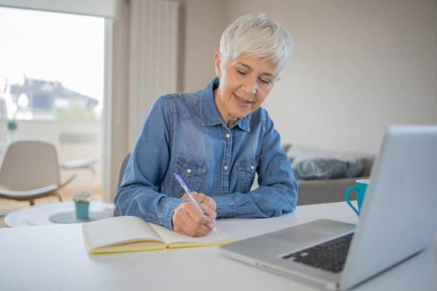 istock Woman working from home 1486943881