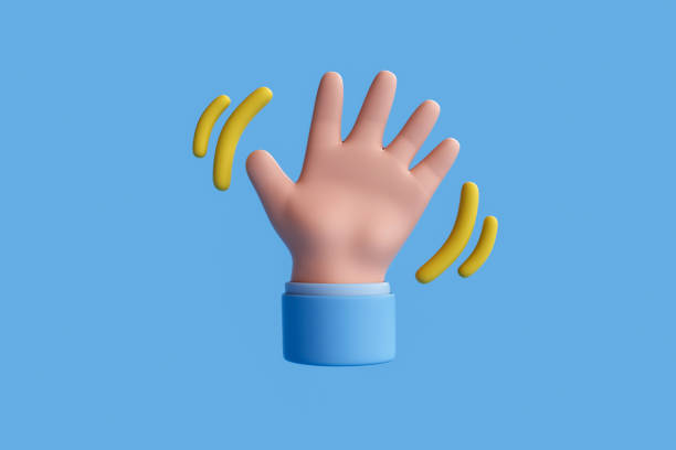 istock 3d rendering of cartoon Open outstretched hand 1486944608