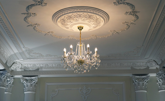 A beautiful, ornate chandelier