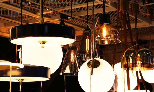istock Pendant lamps modern and industrial style. 1486949047