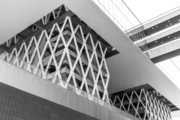 istock Exterior of modern architecture. Building abstract background 1486960088