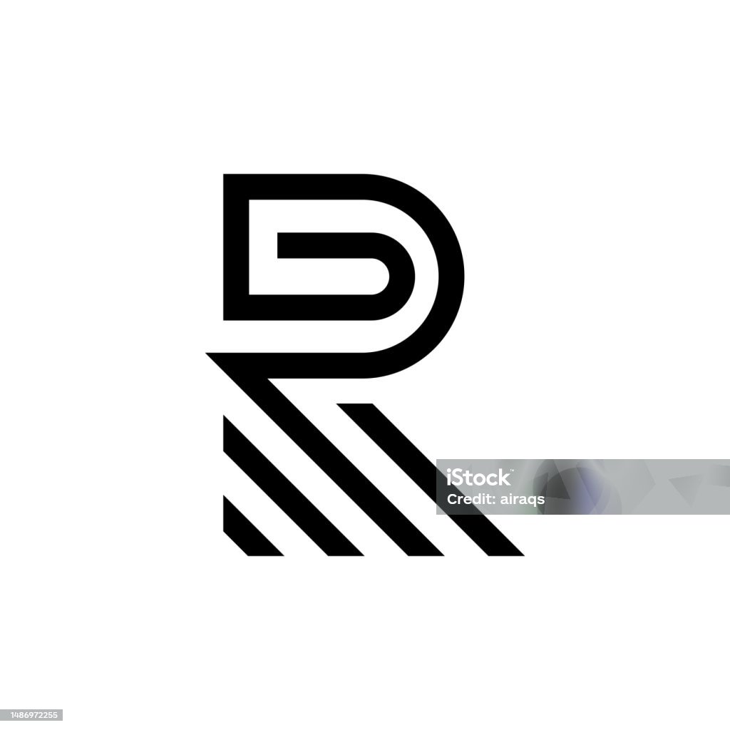 Simple R Letter Design Simple Letter R Logo Design Template Stock Illustration - Download ...