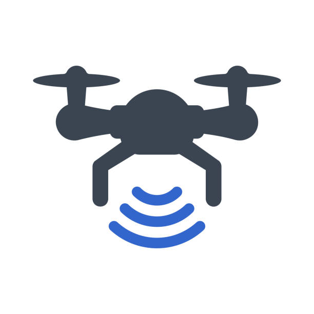 Drone signal icon Drone signal icon drone stock illustrations