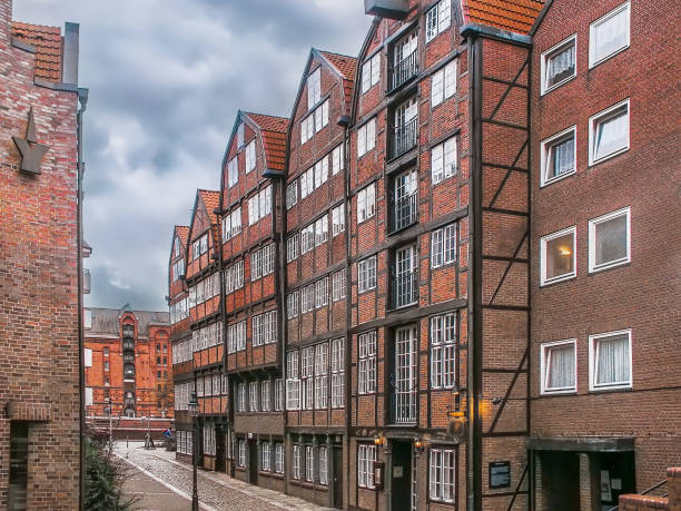 Street in Hamburg city center, Germany