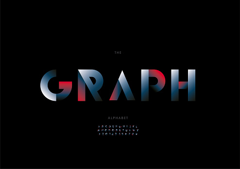 Graph Alphabet Stock Illustration - Download Image Now - Abstract