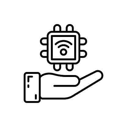 Smart dust  icon in vector. Logotype