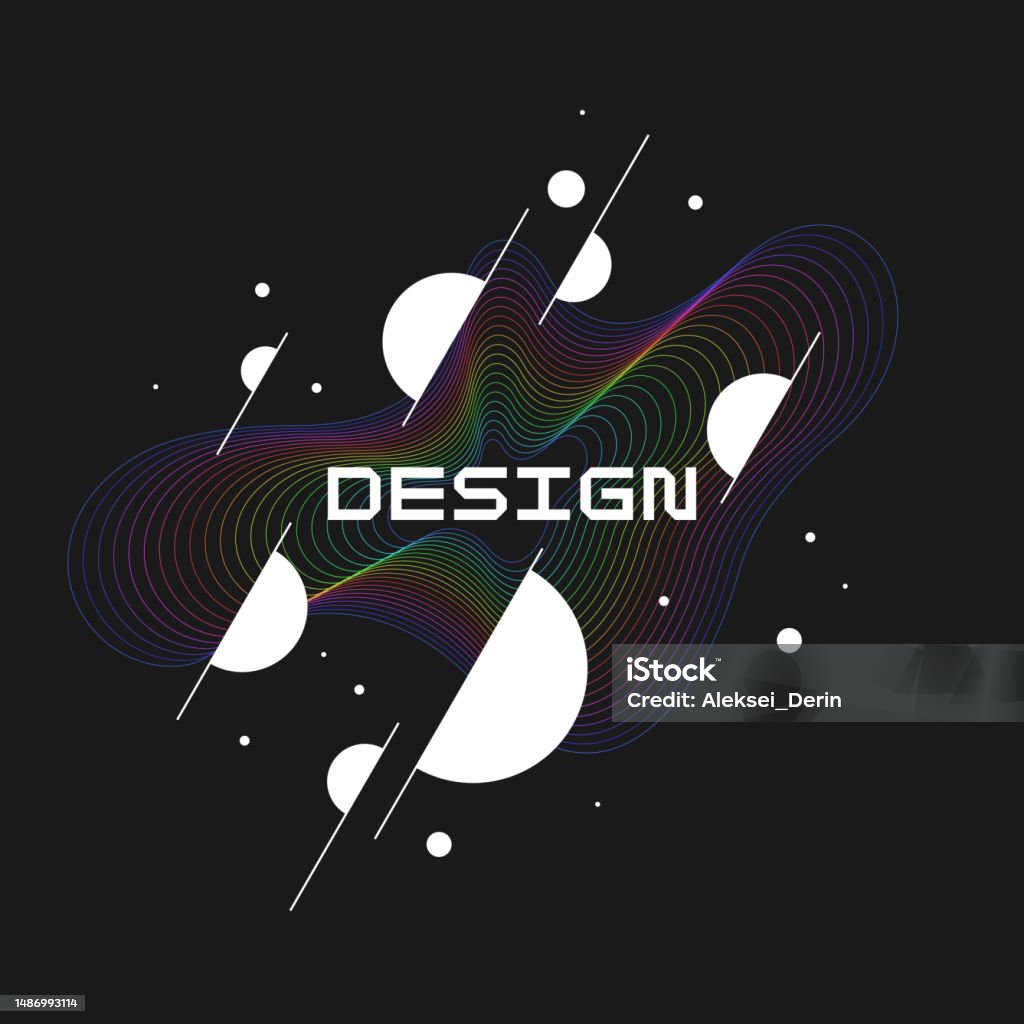 Abstract Background For Form Trendy Abstract Background Composition Forms Modern Vector Illustration ...
