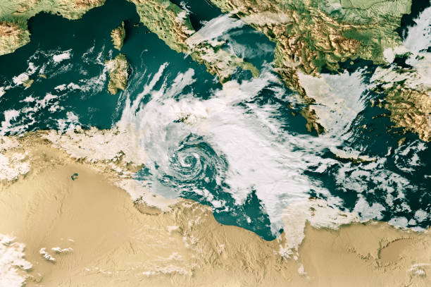 istock Cyclone Helios 2023 Cloud Map Mediterranean Sea 3D Render Color 1487001860