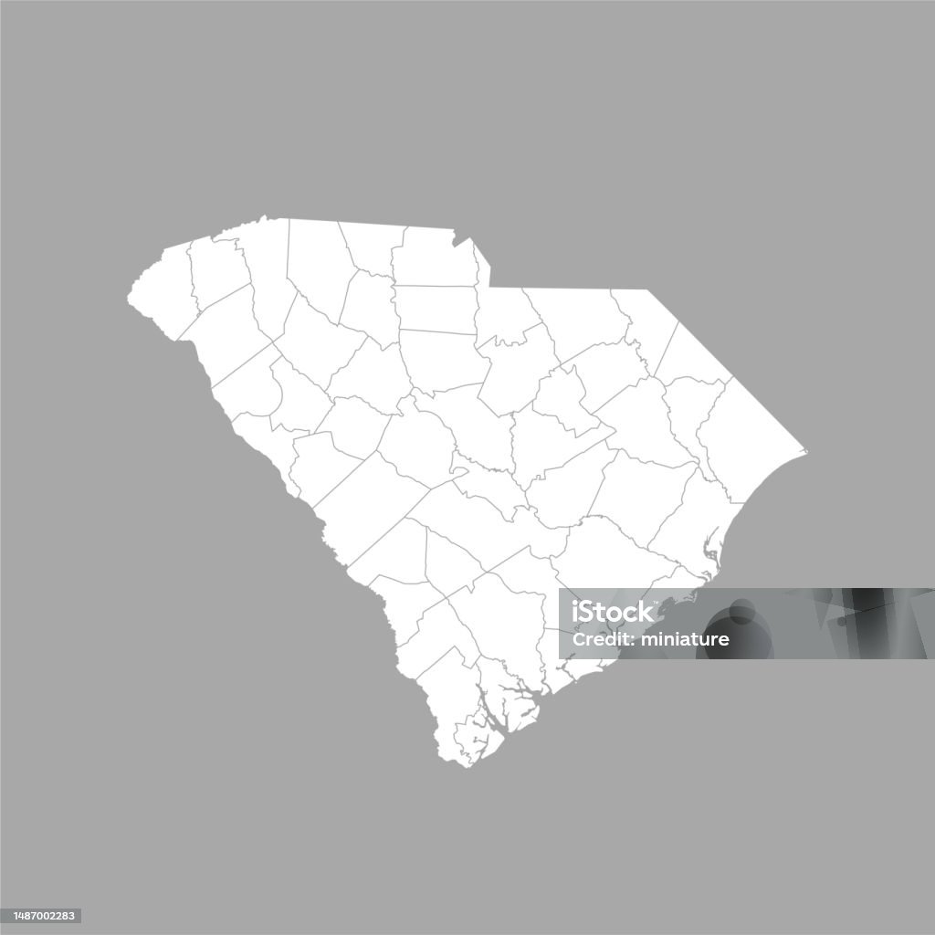 Sc Mapbasic South Carolina Map Stock Illustration - Download Image Now - Abstract ...