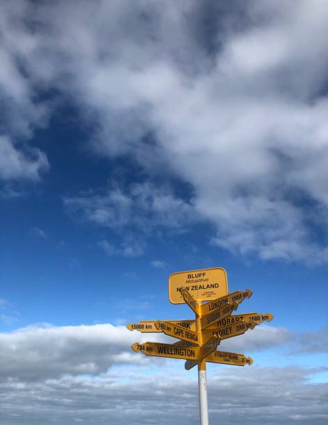 istock Road sign board at Bluff 1487006130