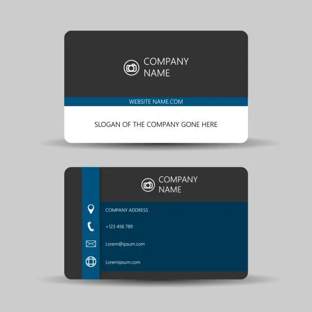 Vector illustration of Business Card with modern design