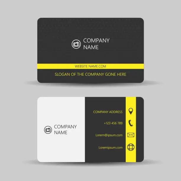Vector illustration of Business Card with modern design