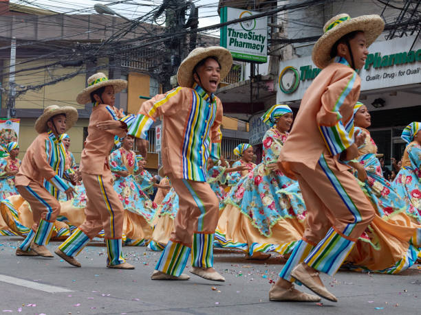 Tagbilaran, Bohol, Philippines, 04.30.2023 Festival Saulog street dancing competition, parade