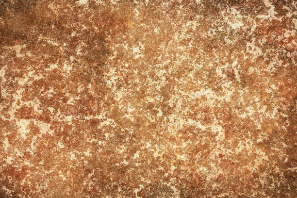 istock Simple rust background. Dirty industrial steel sheet pattern. Grunge texture. Weathered iron surface. Stained surface. 1487013539