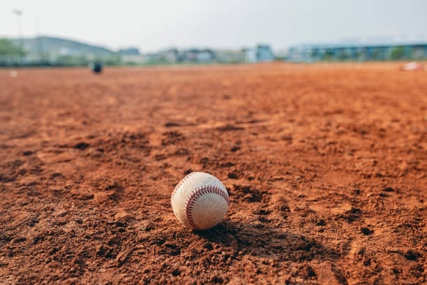 istock A baseball on the baseball field signifies that it may have been thrown by a pitcher or hit by a batter. 1487016252