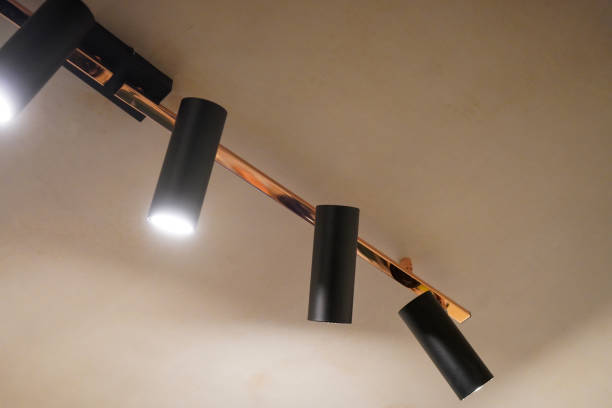 istock Close up of lights on a ceiling 1487017081