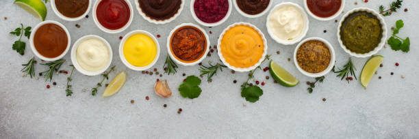 istock Different types of sauces in bowls 1487020389