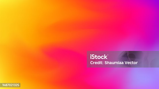 istock Multicolours gradient pink, orange, red and yellow blurred defocused abstract background 1487021325