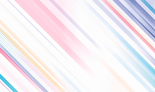 Gradient bright colorful pastel slanted stripes abstract rainbow color lines white background