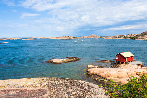 Seascape view at the archipelago on the Swedish west coast