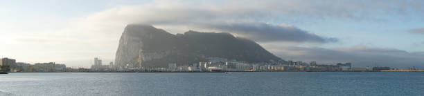 istock Rock of Gibraltar from Spanish side - panorama 1487026615