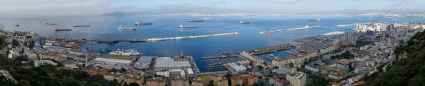 istock Bay of Gibraltar and harbor - panorama 1487026650