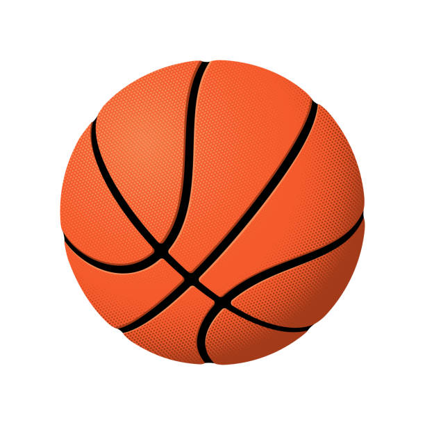 Basketball ball vector art illustration