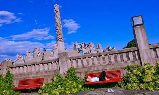 Gustav Vigeland Sculptures, Vigeland Sculpture Park, Frogner Park, Oslo, Norway, Europe