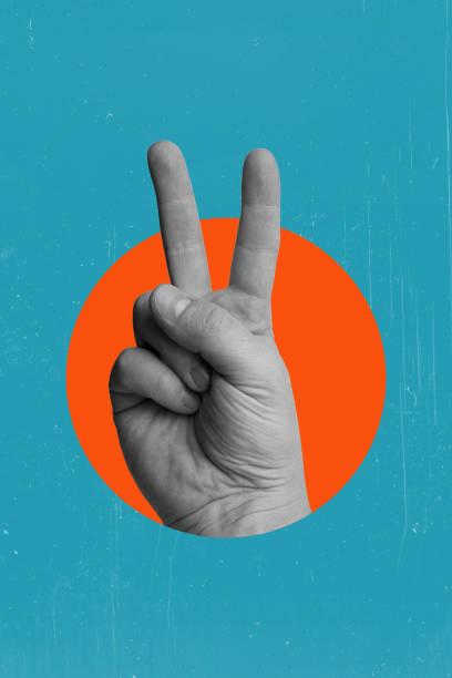 istock Art collage, two thumbs up on a blue background and an orange circle. 1487046319