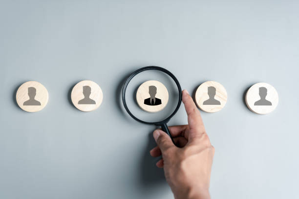 istock HRM or Human Resource Management, Hand tick or selective and accept to manager icon which is among staff icons for human development recruitment leadership and customer target group concept. 1487050720
