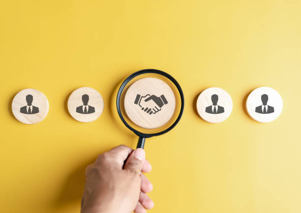 istock HRM or Human Resource Management, Hand tick or selective and accept to manager icon which is among staff icons for human development recruitment leadership and customer target group concept. 1487050809