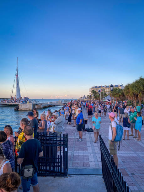 Southernmost Point marker, Key West, Florida, USA