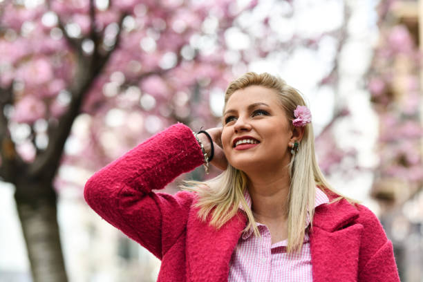 Spring Morning Tranquility For Beautiful Smiling Female