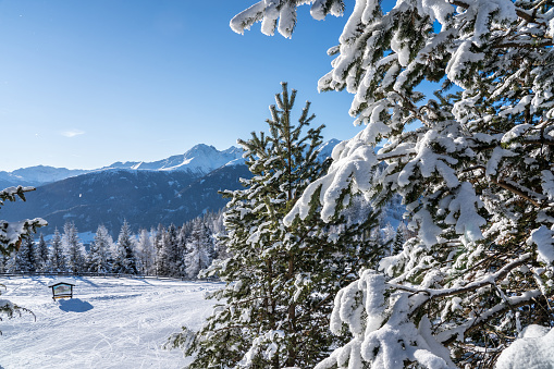 Beautiful winter landscape in Seefeld, Austria