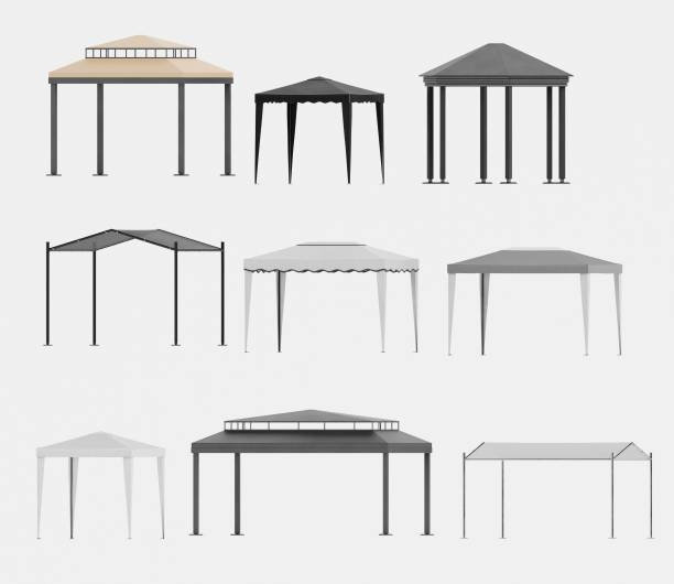 istock Realistic 3D Render of Gazebos 1487073649