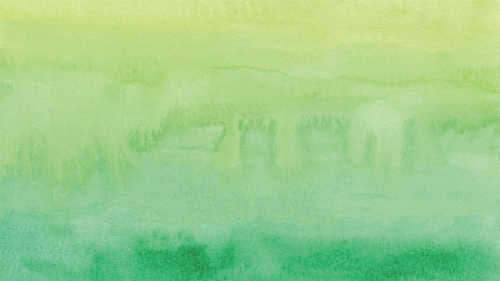 Watercolor green gradient background. vector tracing.