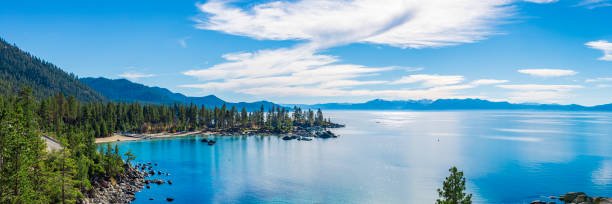 istock Panoramic view of Lake Tahoe 1487074776