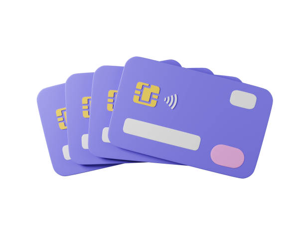 istock 3D Credit card icon isolated on white background 1487084937