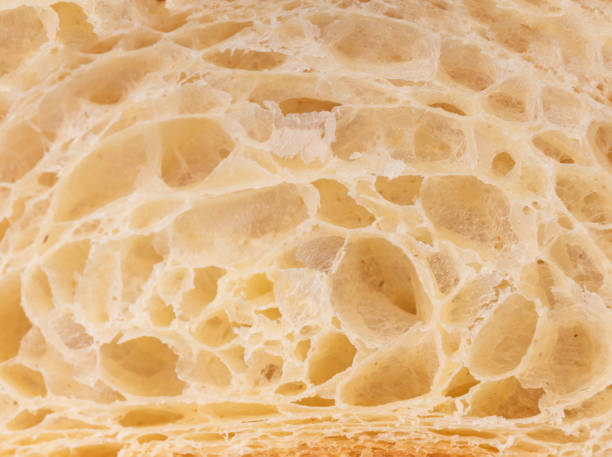 istock Close-up cut of a croissant. Ready-made puff pastry 1487093036