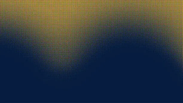 Vector illustration of Halftone dots abstract background. Wavy dotted texture.