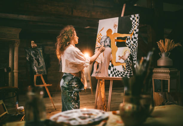 istock young female artist working in her studio 1487095159