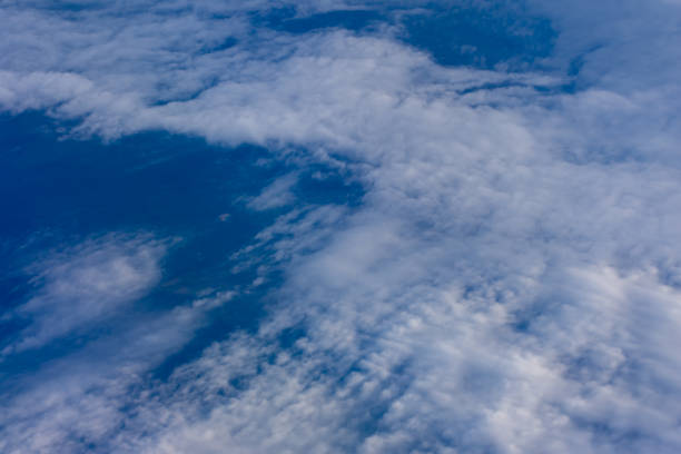 istock Top view of the white clouds 1487097323