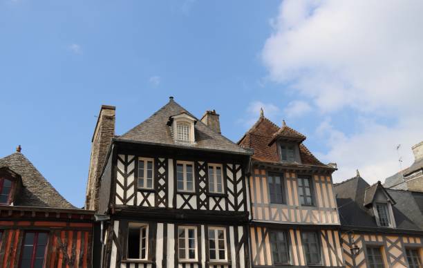 istock Half timbered houses in Brittany 1487098427