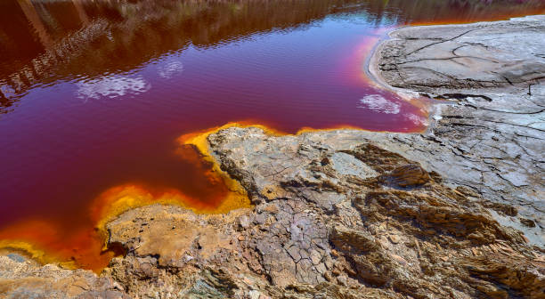 istock natural texture in river Rio Tinto, Andalusia, Spain 1487102140