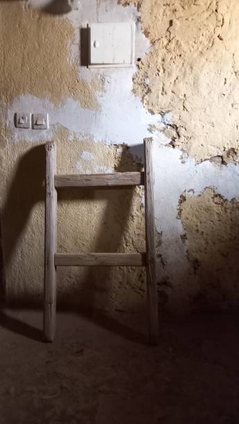 istock Old Wooden Moroccan Berber Stair 1487109389