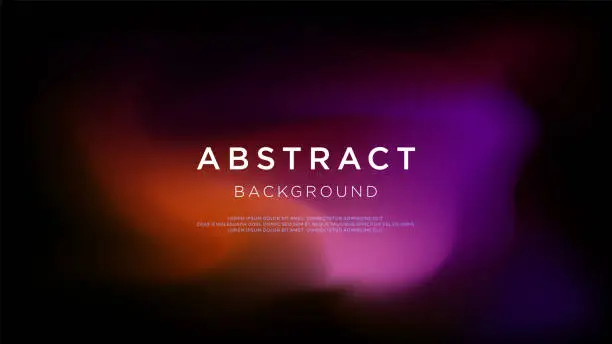 Vector illustration of Abstract dark blurred gradient defocused background